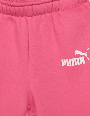 Conjunto pants regular Puma con elástico para niña