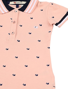 Playera tipo polo Ferrioni de algodón para bebé niño