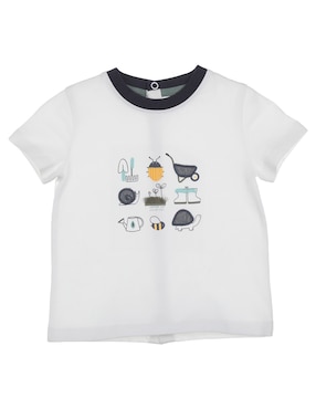 Playera Mon Caramel Manga Corta Para Bebé Niño