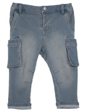 Jeans Slim Mon Caramel Deslavado Para Bebé Niño