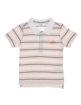 Playera Tipo Polo Mon Caramel De Algodón Para Bebé Niño