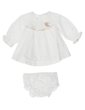 Conjunto Ceremonia Mon Caramel Collection De Algodón Para Bebe Niña 2 Pieza