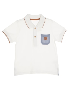 Playera Tipo Polo Mon Caramel De Algodón Para Bebé Niño