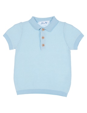 Playera Tipo Polo Mon Caramel De Algodón Para Bebé Niño