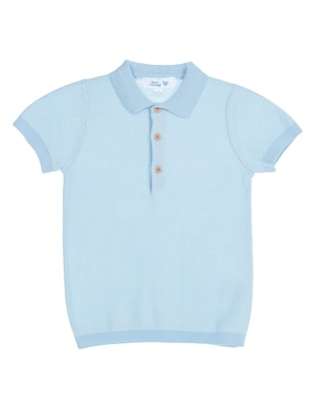 Playera Tipo Polo Mon Caramel De Algodón Para Bebé Niño