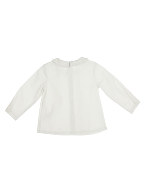 Camisa casual Mon Caramel de algodón manga larga para niño