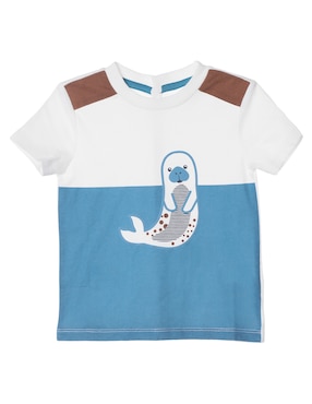 Playera Mon Caramel Manga Corta Para Bebé Niño