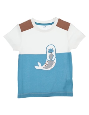 Playera Mon Caramel Manga Corta Para Bebé Niño