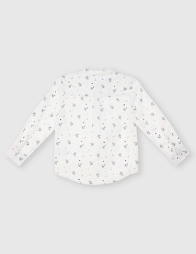 Camisa casual Mon Caramel de algodón manga larga para niño