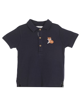 Playera Tipo Polo Mon Caramel De Algodón Para Niño