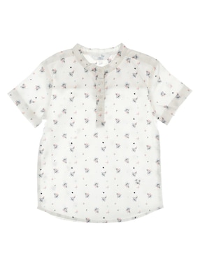 Camisa Casual Mon Caramel De Algodón Manga Corta Para Bebé Niño