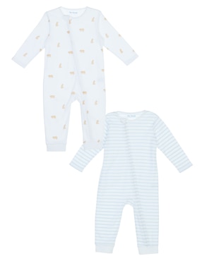 Set De Mamelucos Mon Caramel De Algodón Para Bebe Niño