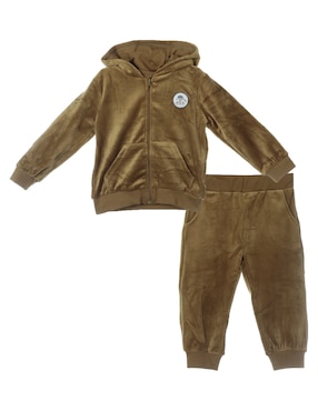 Conjunto Deportivo Regular Mon Caramel Con Elástico Para Bebé Niño