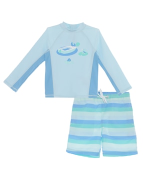 Set Wetshirt Mon Caramel Estampado Para Bebé Niño