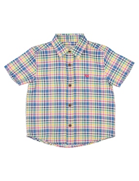 Camisa Casual Ferrioni De Algodón Manga Corta Para Niño