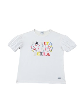 Playera Ferrioni Manga Corta Para Bebé Niña