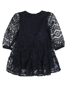 Vestido Bardot Junior manga globo para niña