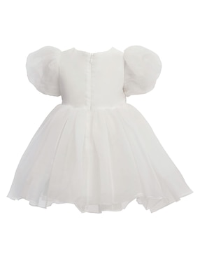 Vestido Bardot Junior manga globo para bebé niña