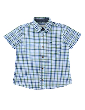 Camisa Casual Ferrioni De Algodón Manga Corta Para Bebé Niño