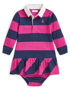 Vestido Con Calzón Polo Ralph Lauren Manga Regular Para Bebé Niña