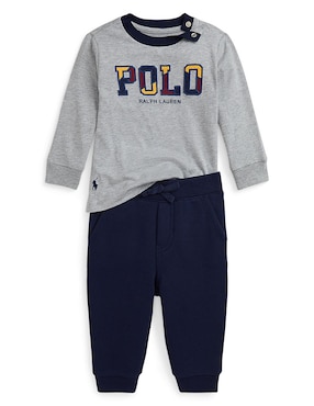 Conjunto Pants Polo Ralph Lauren De Algodón Para Bebé Niño 2 Piezas