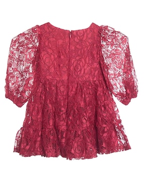 Vestido Bardot Junior manga globo para niña