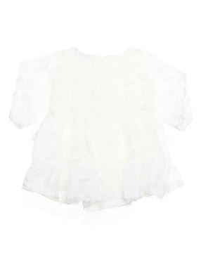 Vestido Bardot Junior manga globo para bebé niña
