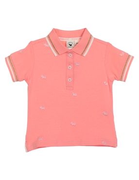 Playera Tipo Polo Ferrioni Icacos De Algodón Para Bebé Niña