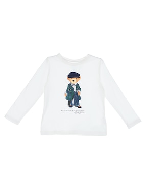 Playera Polo Ralph Lauren Manga Larga Para Bebé Niño