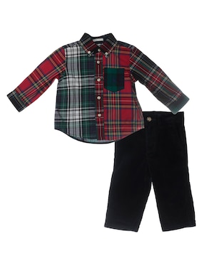 Conjunto Polo Ralph Lauren De Algodón Para Bebé Niño 2 Piezas