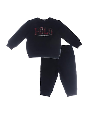 Conjunto Pants Polo Ralph Lauren De Algodón Para Bebé Niño 2 Piezas