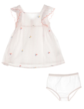 Vestido Mon Caramel Collection manga volantes para niña