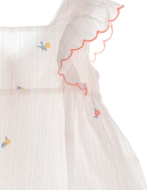 Vestido Mon Caramel Collection manga volantes para niña