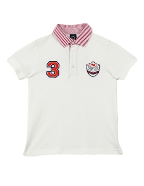 Playera Tipo Polo Ferrioni De Algodón Para Niño