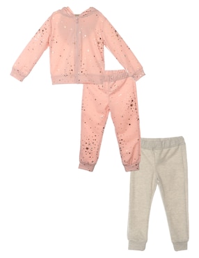 Conjunto Pants Casual Mon Caramel Para Bebé Niña 3 Piezas