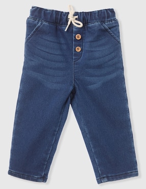 Jeans Mon Caramel slim deslavado para bebé niño