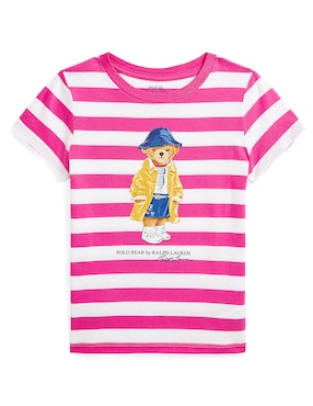 Playera Polo Ralph Lauren Manga Corta Para Bebé Niña