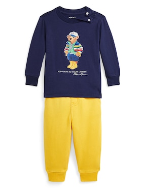 Conjunto Pants Polo Ralph Lauren De Algodón Para Bebé Niño 2 Piezas