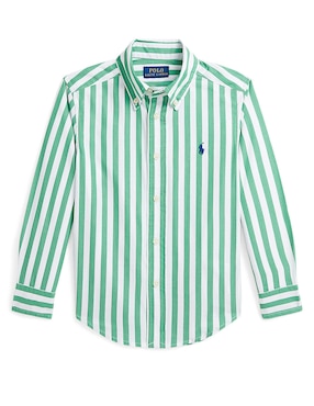 Camisa Casual Polo Ralph Lauren De Algodón Manga Larga Para Bebé Niño