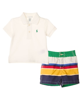 Conjunto Polo Ralph Lauren Para Bebé Niño 2 Piezas