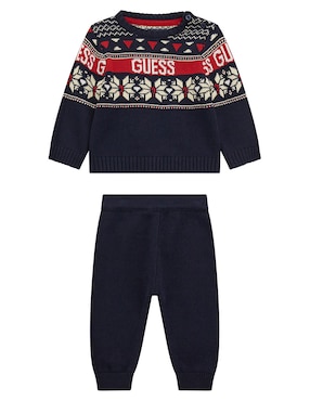 Conjunto GUESS Fall2024 De Algodón Para Bebé Niño 2 Piezas