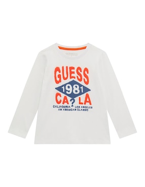 Playera GUESS Manga Larga Para Bebé Niño