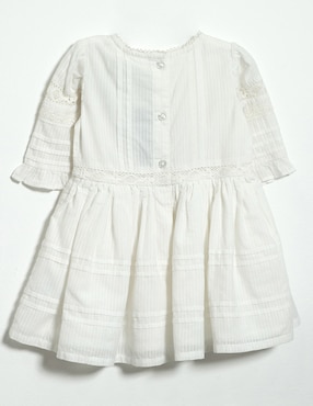 Vestido Mon Caramel manga regular para bebé niña