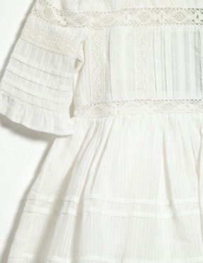 Vestido Mon Caramel manga regular para bebé niña