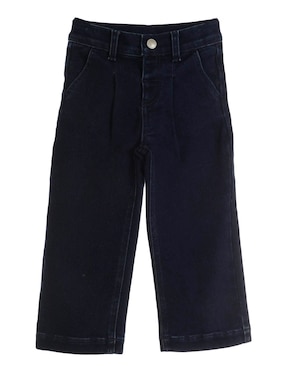 Jeans straight Mon Caramel lavado obscuro para bebé niña