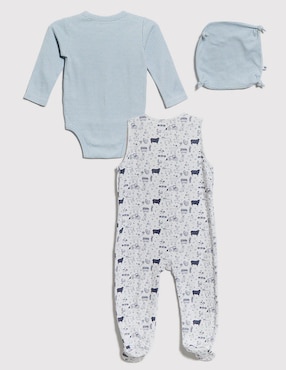 Conjunto Mon Caramel de algodón para niño