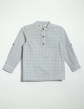 Camisa casual Mon Caramel de algodón para niño