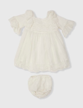Vestido La Ormiga manga amplia para bebé niña