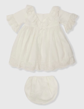 Vestido La Ormiga manga amplia para bebé niña