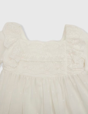 Vestido La Ormiga manga amplia para bebé niña